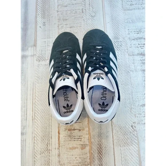 Adidas Gazelle Kids Sneakers Black White Suede Low Top Shoes BB2507 Size 13K - Picture 7 of 10